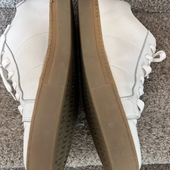 GREATS Brooklyn Royale White Leather and Gum Sneakers. US9/UK8.5/EUR41. Classic - Picture 4 of 16